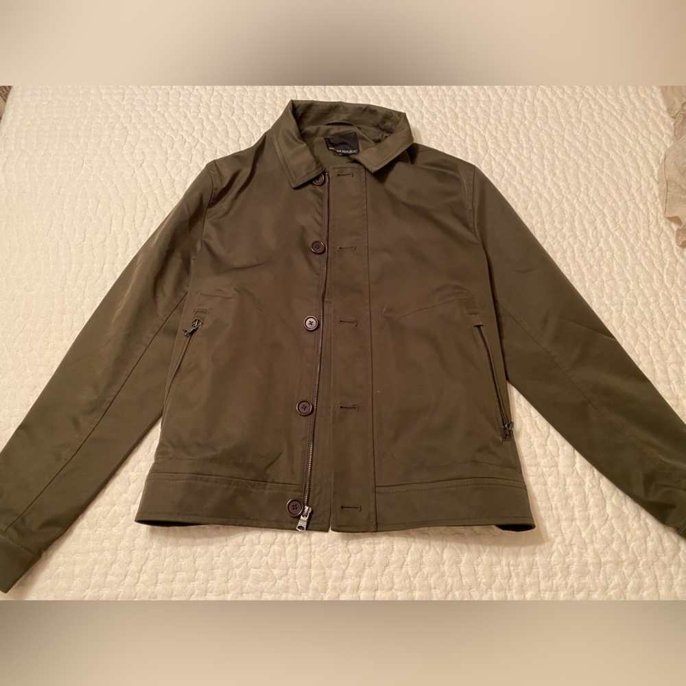 Banana Republic Green Coat - M